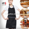 Hot selling cotton denim kitchen apron with low price